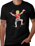Climbing T-Shirt: Black Graphic Tee for Adventure Lovers