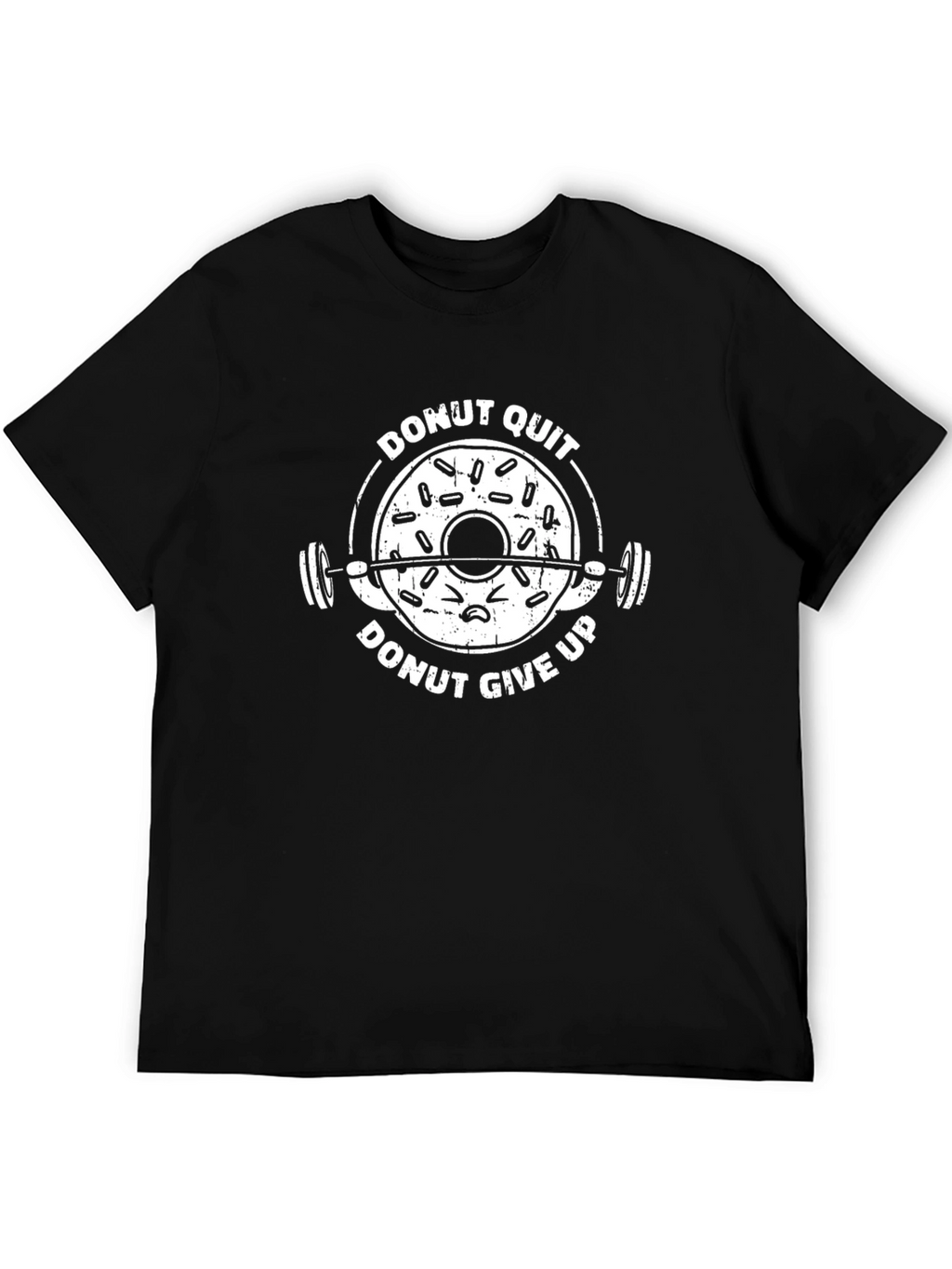 Donut Quit Funny Workout T-Shirt - Fitness Apparel