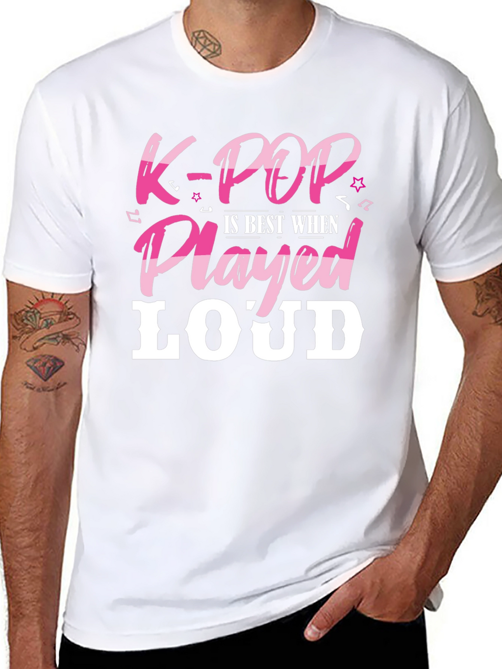 K-POP Loud Music T-Shirt - Stylish Graphic Tee