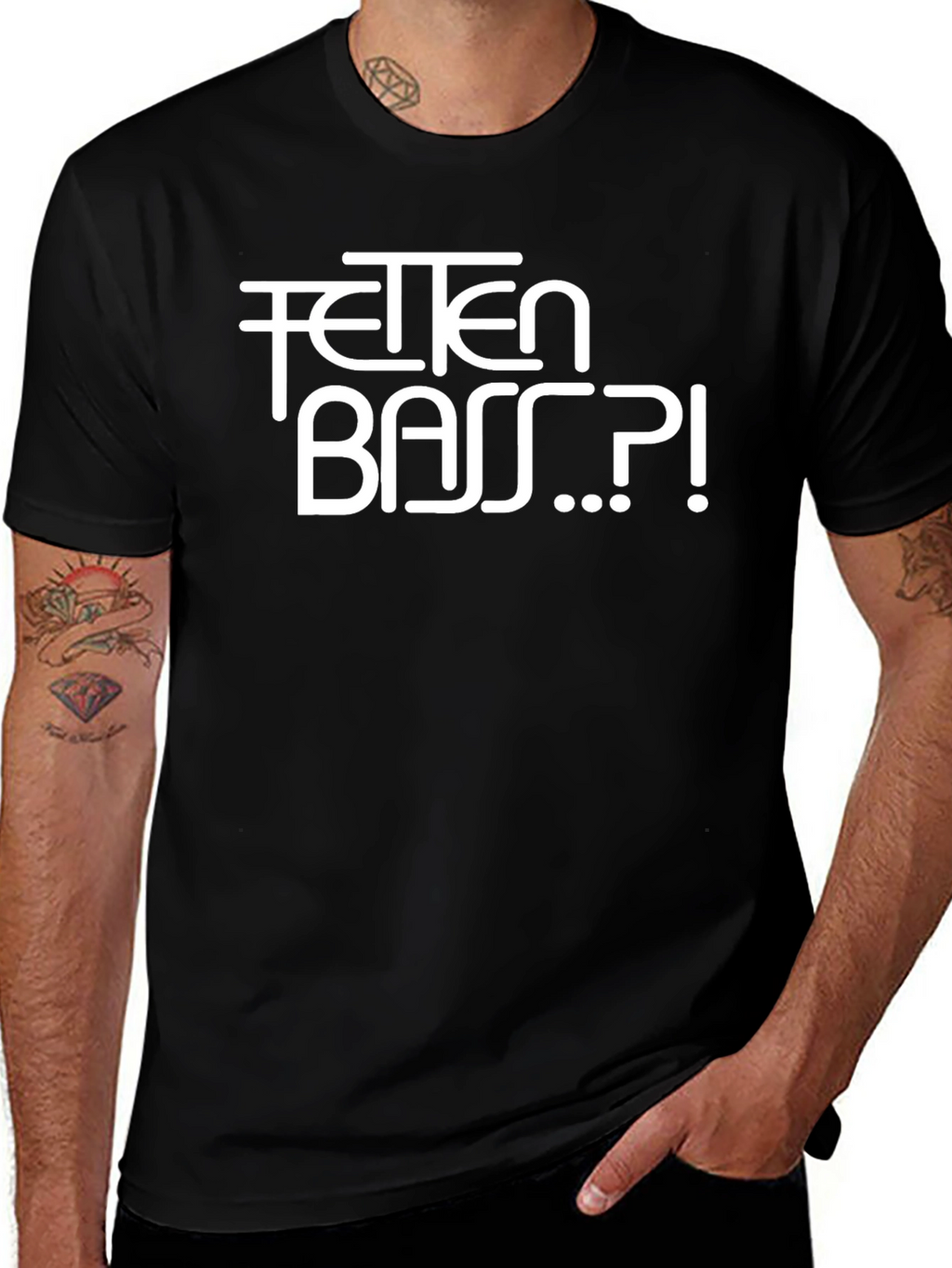 FETTEN BASS Funny Black T-Shirt
