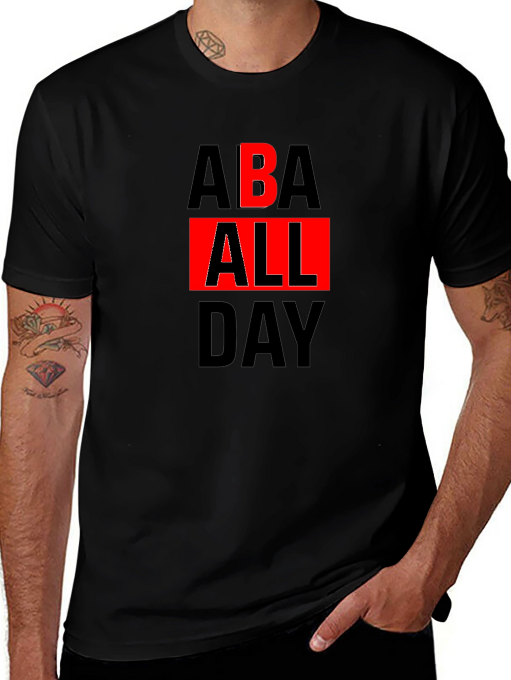 ABA All Day Graphic Tee - Black