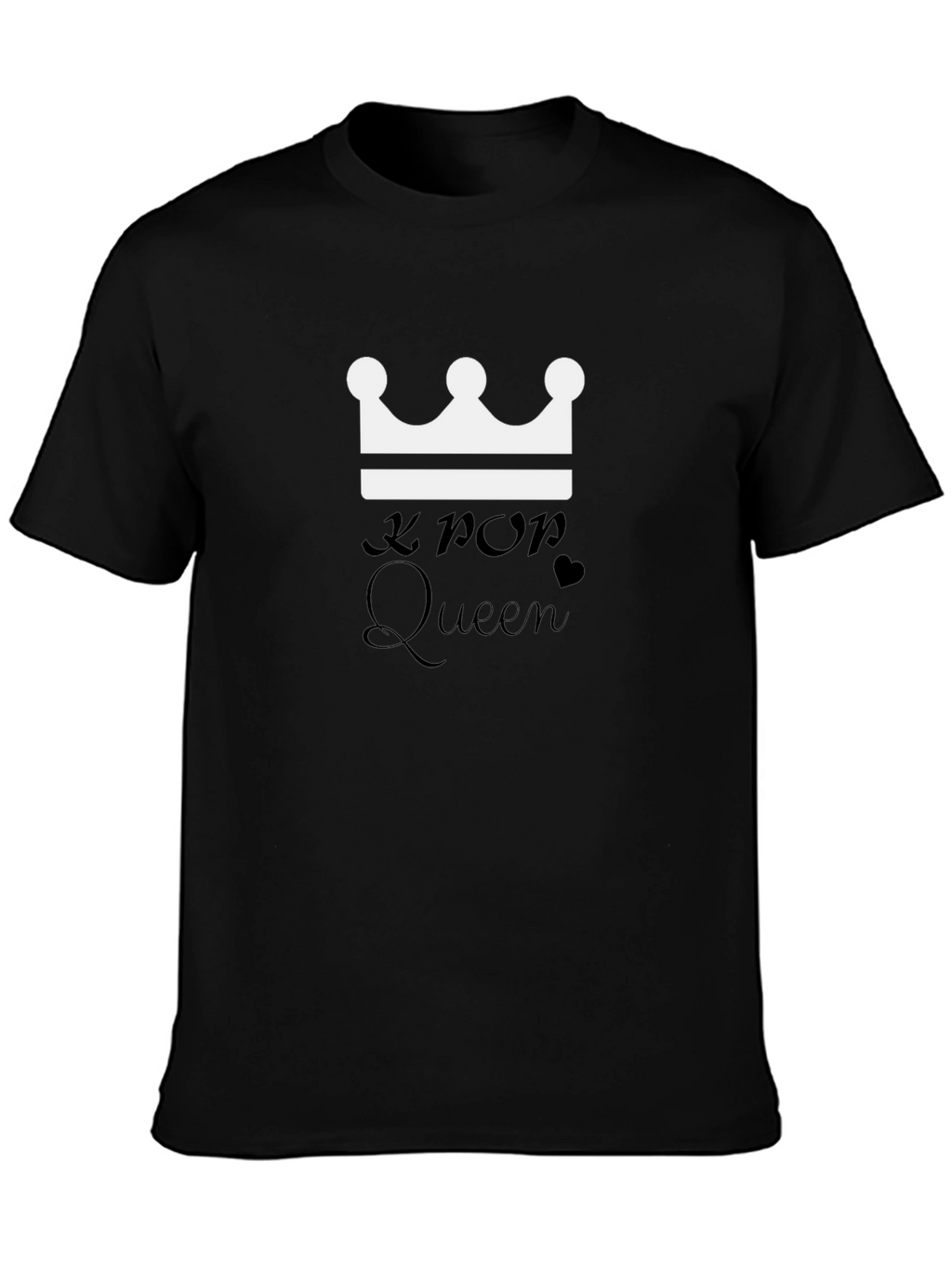 K-Pop Queen Black Graphic Tee