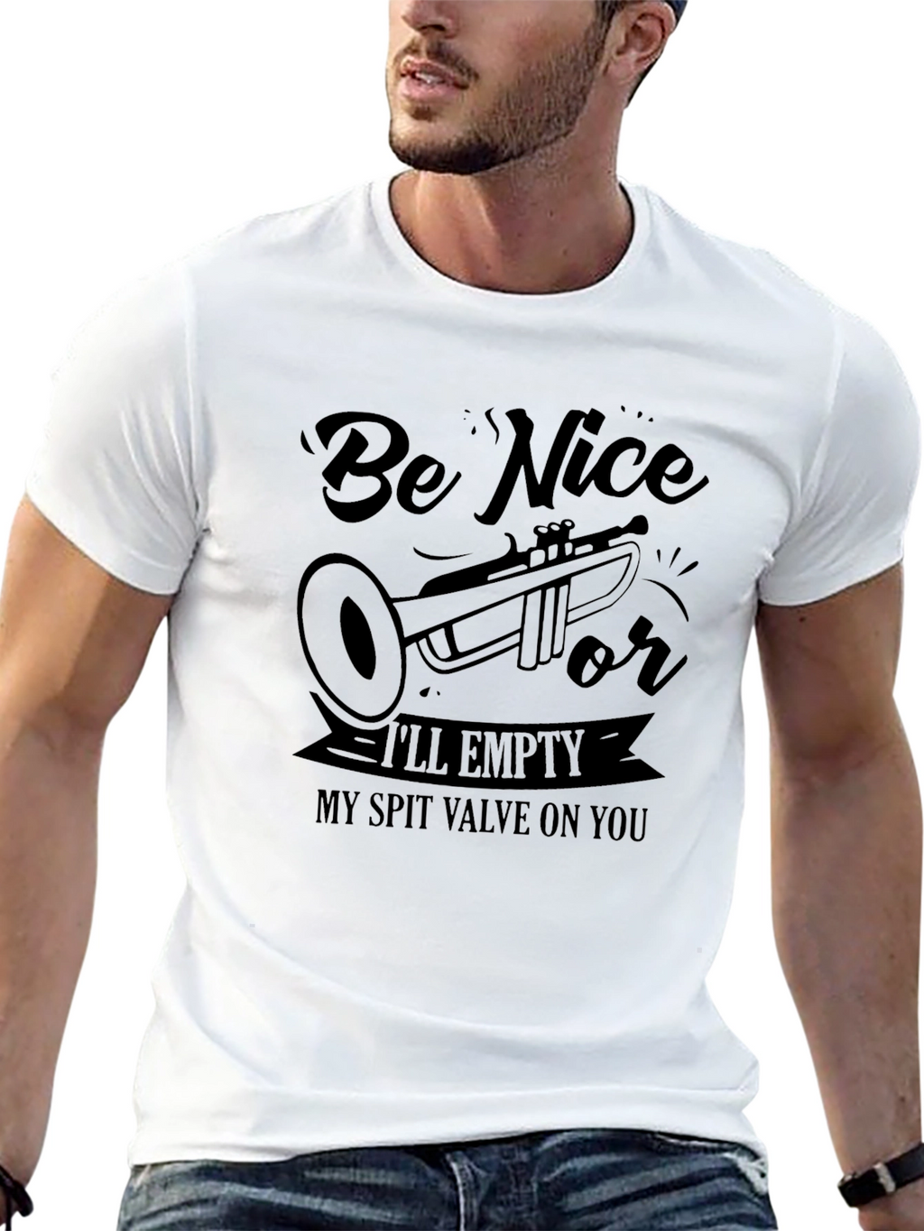 Be Nice T-Shirt Trumpet Player Gift