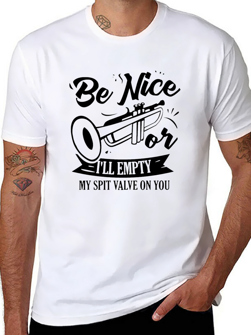 Be Nice T-Shirt Trumpet Player Gift