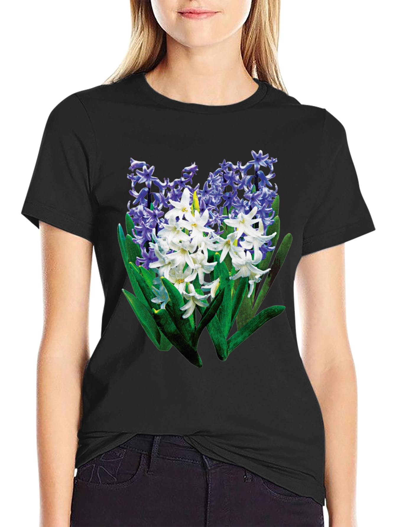 Floral Hyacinth Graphic T-Shirt