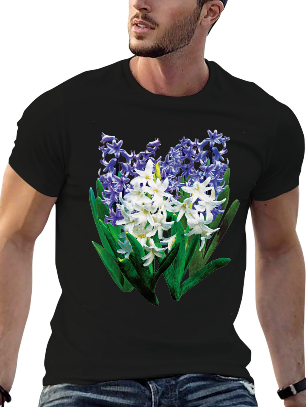 Floral Hyacinth Graphic T-Shirt