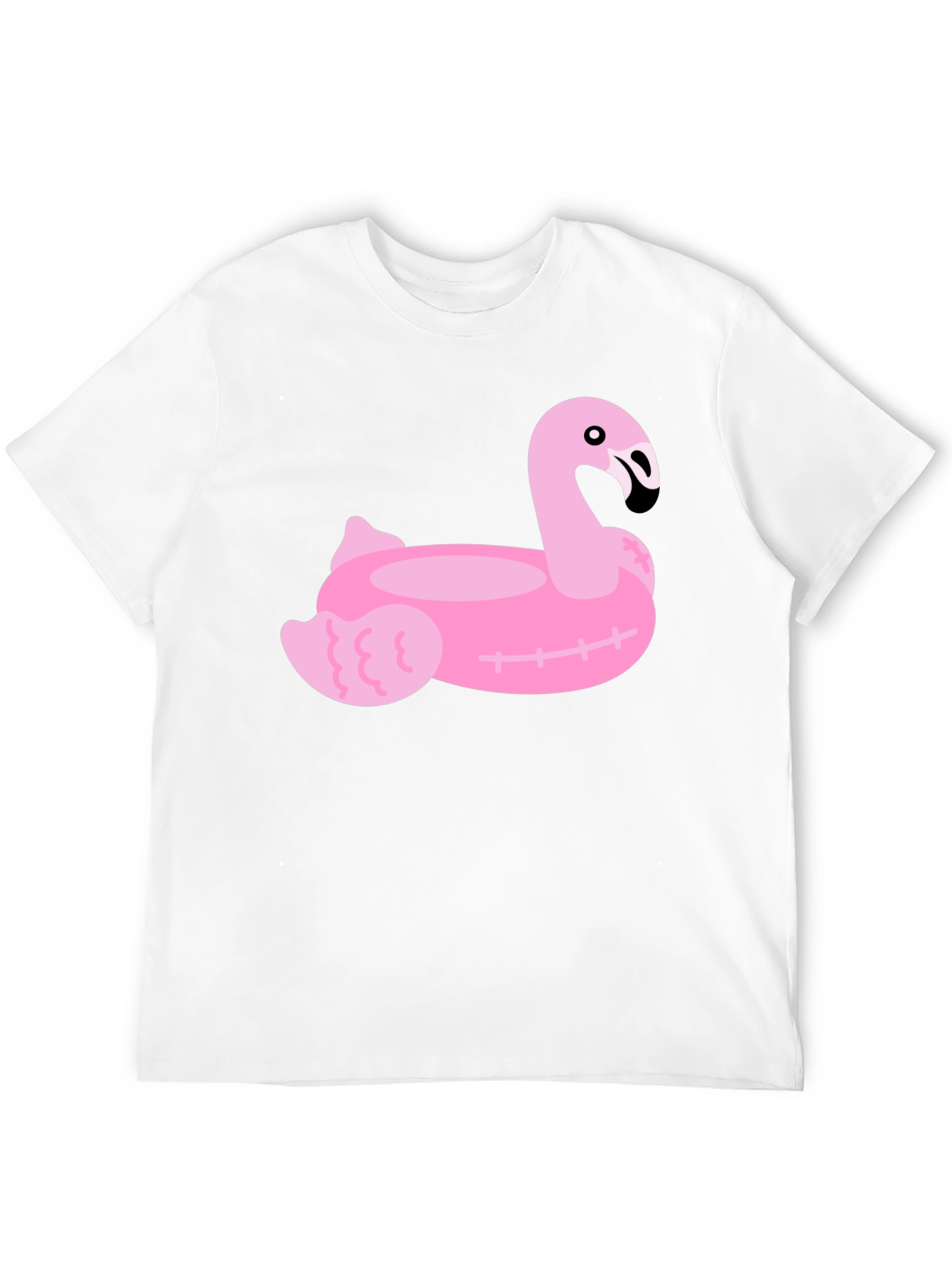 Pink Flamingo Float Graphic Tee - Summer Vibes!
