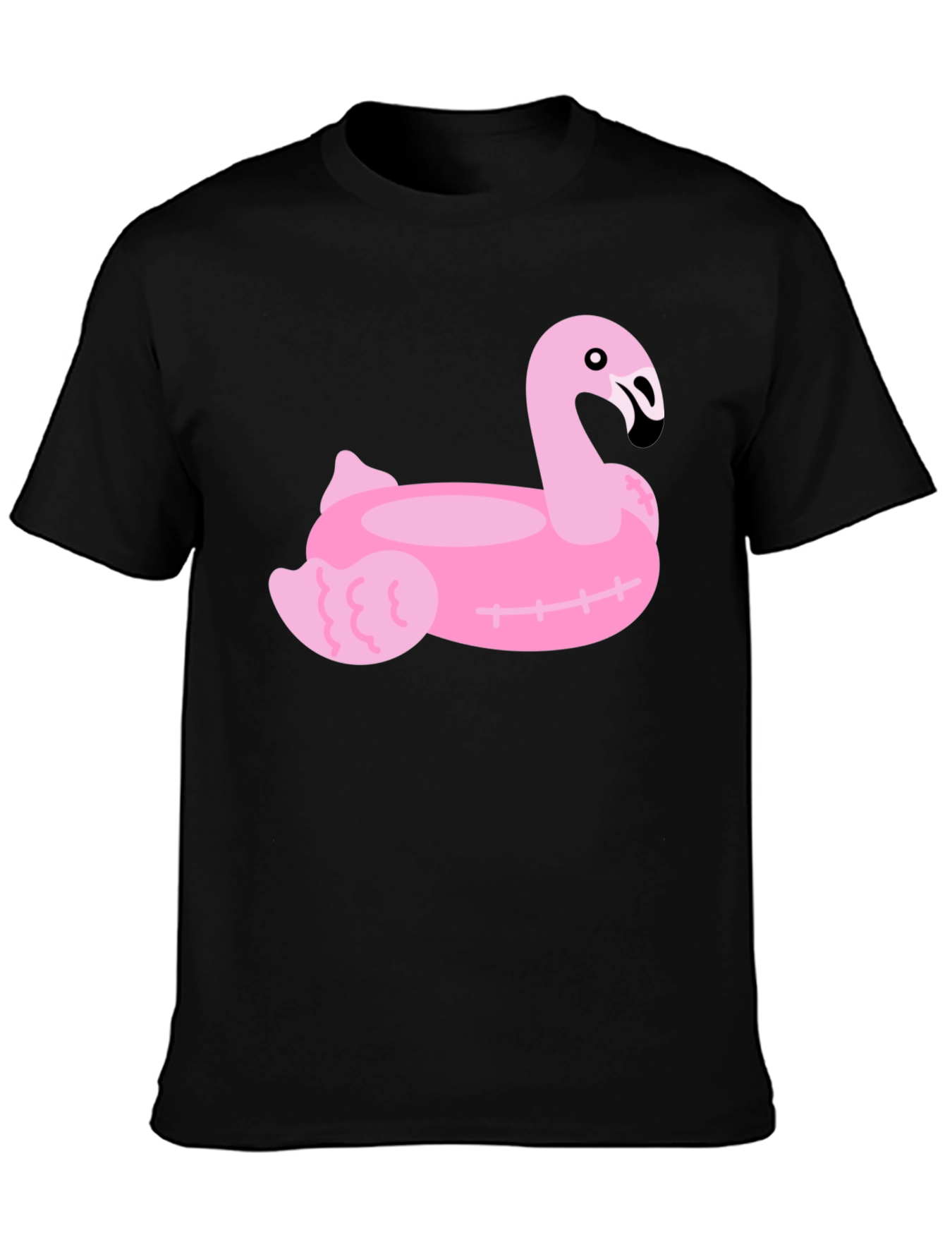 Pink Flamingo Float Graphic Tee - Summer Vibes!