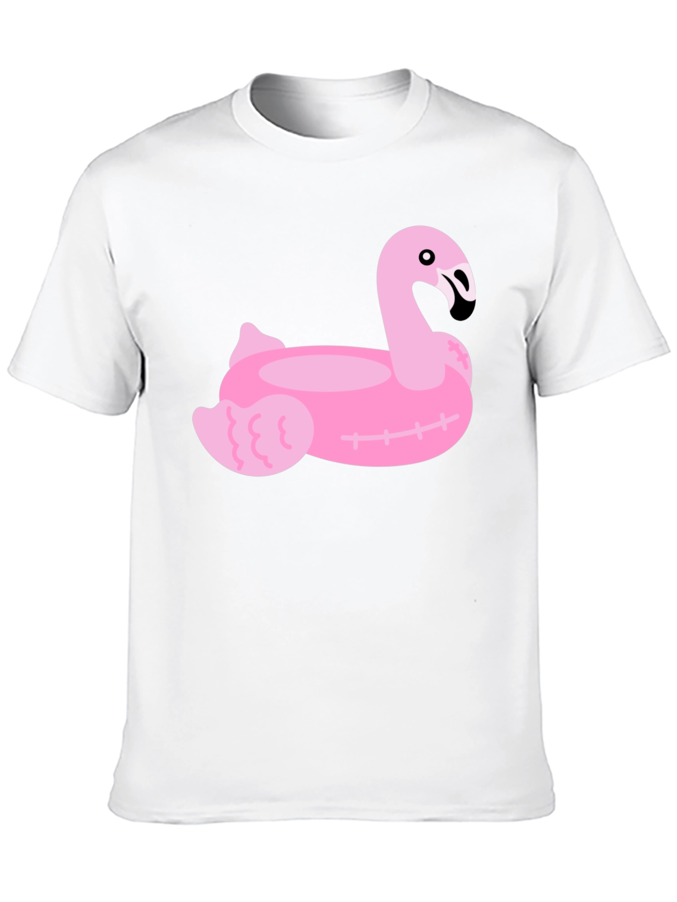 Pink Flamingo Float Graphic Tee - Summer Vibes!