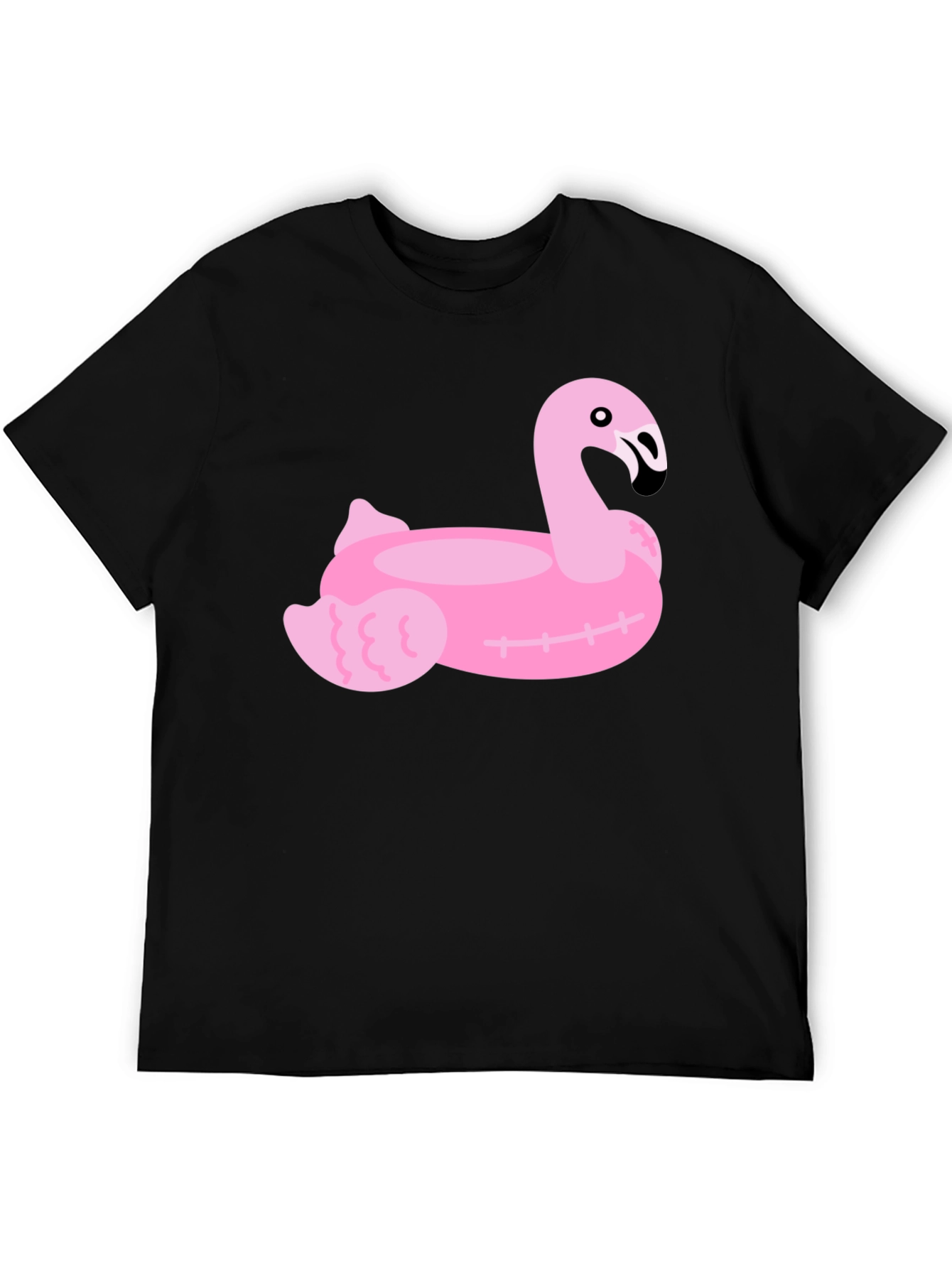 Pink Flamingo Float Graphic Tee - Summer Vibes!