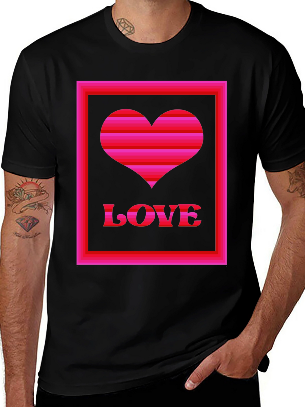 Love Heart Graphic T-Shirt