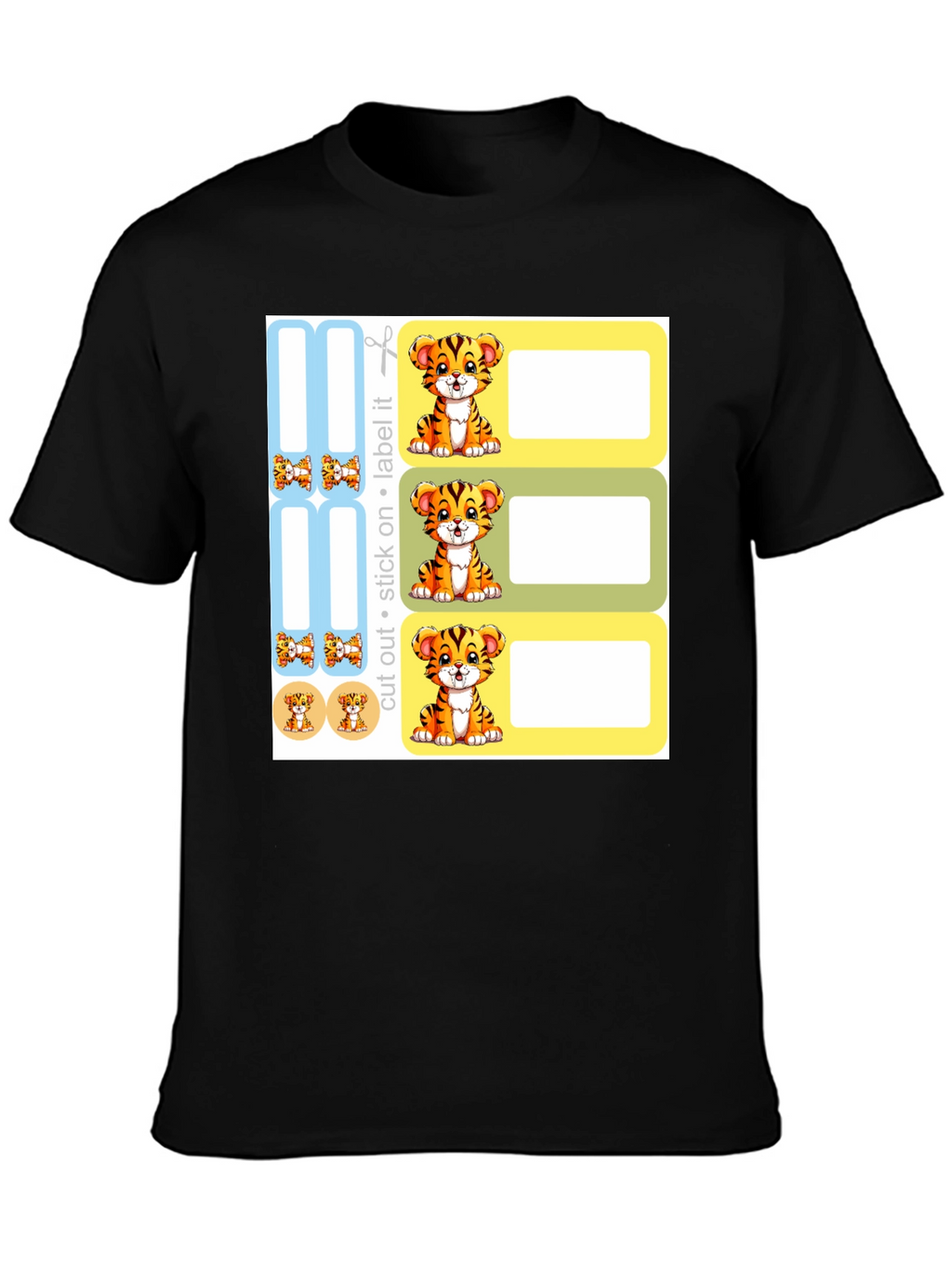 Cute Tiger Labels - School & Home Organization