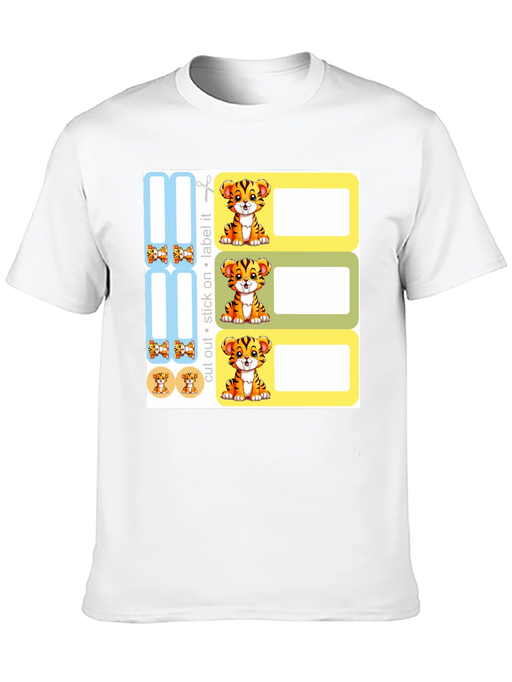 Cute Tiger Labels - School & Home Organization