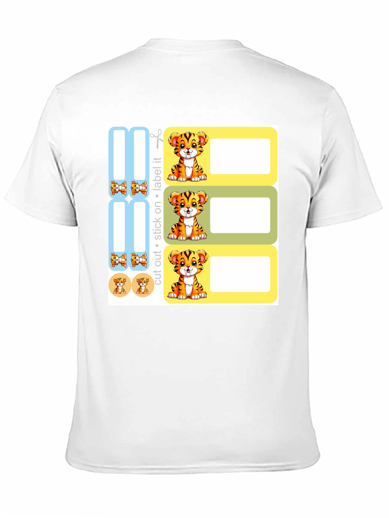 Cute Tiger Labels - School & Home Organization