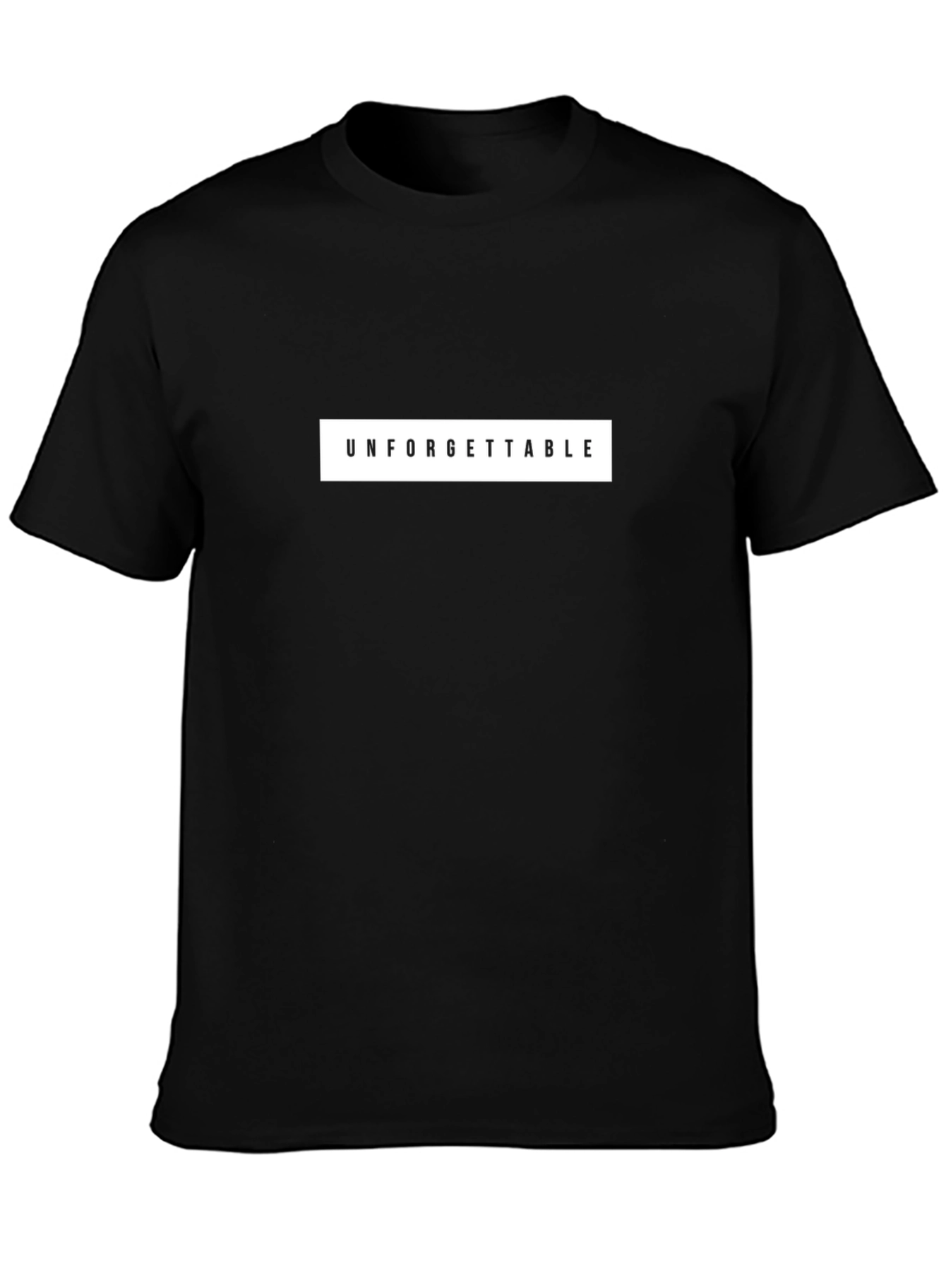 Unforgettable Graphic Print Black T-Shirt