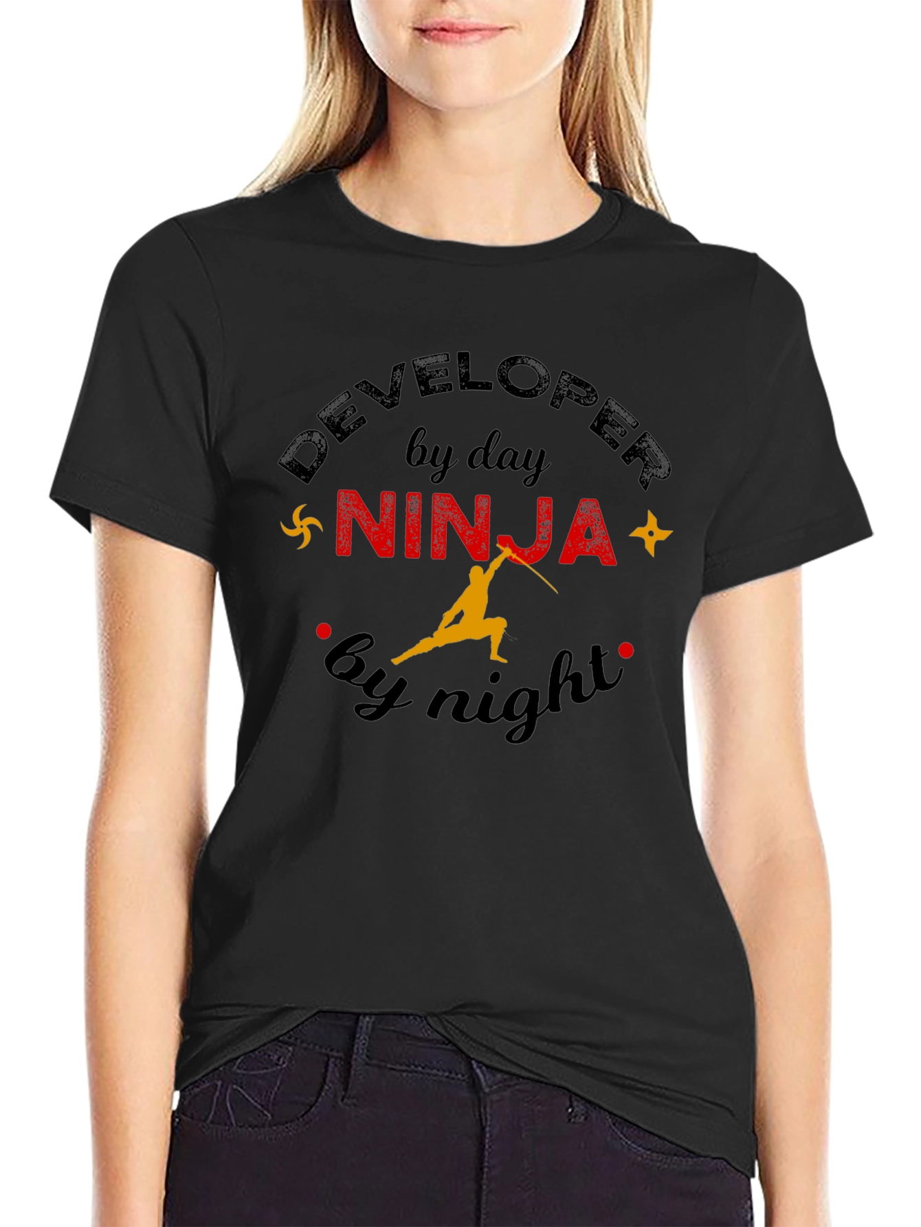Developer by Day Ninja by Night Graphic Tee