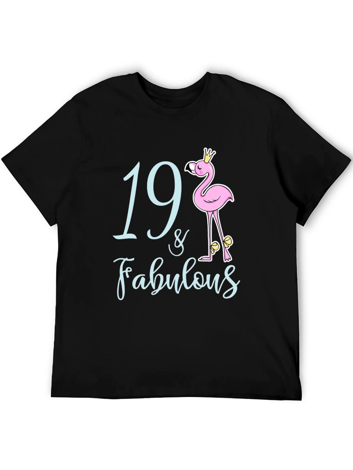 19 & Fabulous Flamingo Birthday T-Shirt