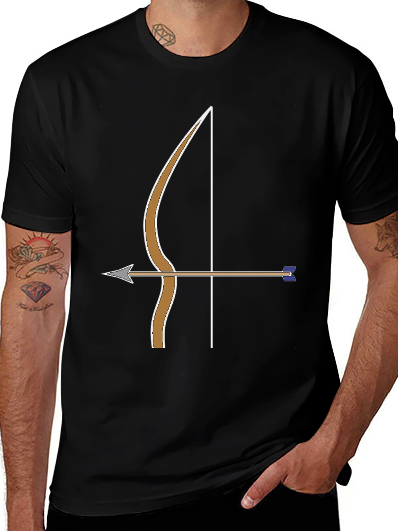 Archery Graphic Tee - Archer Bow & Arrow Design