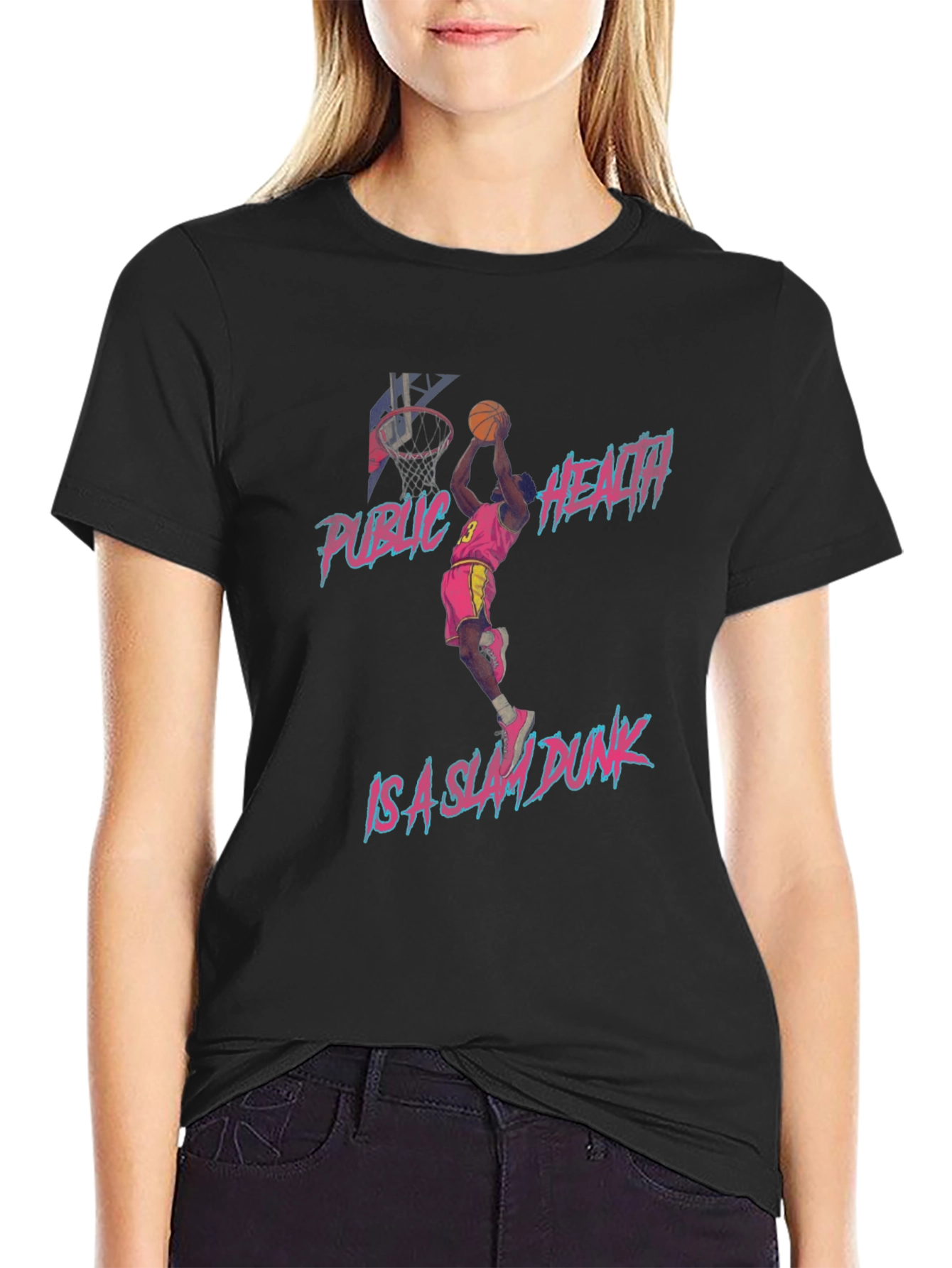 Public Health Slam Dunk Graphic T-Shirt