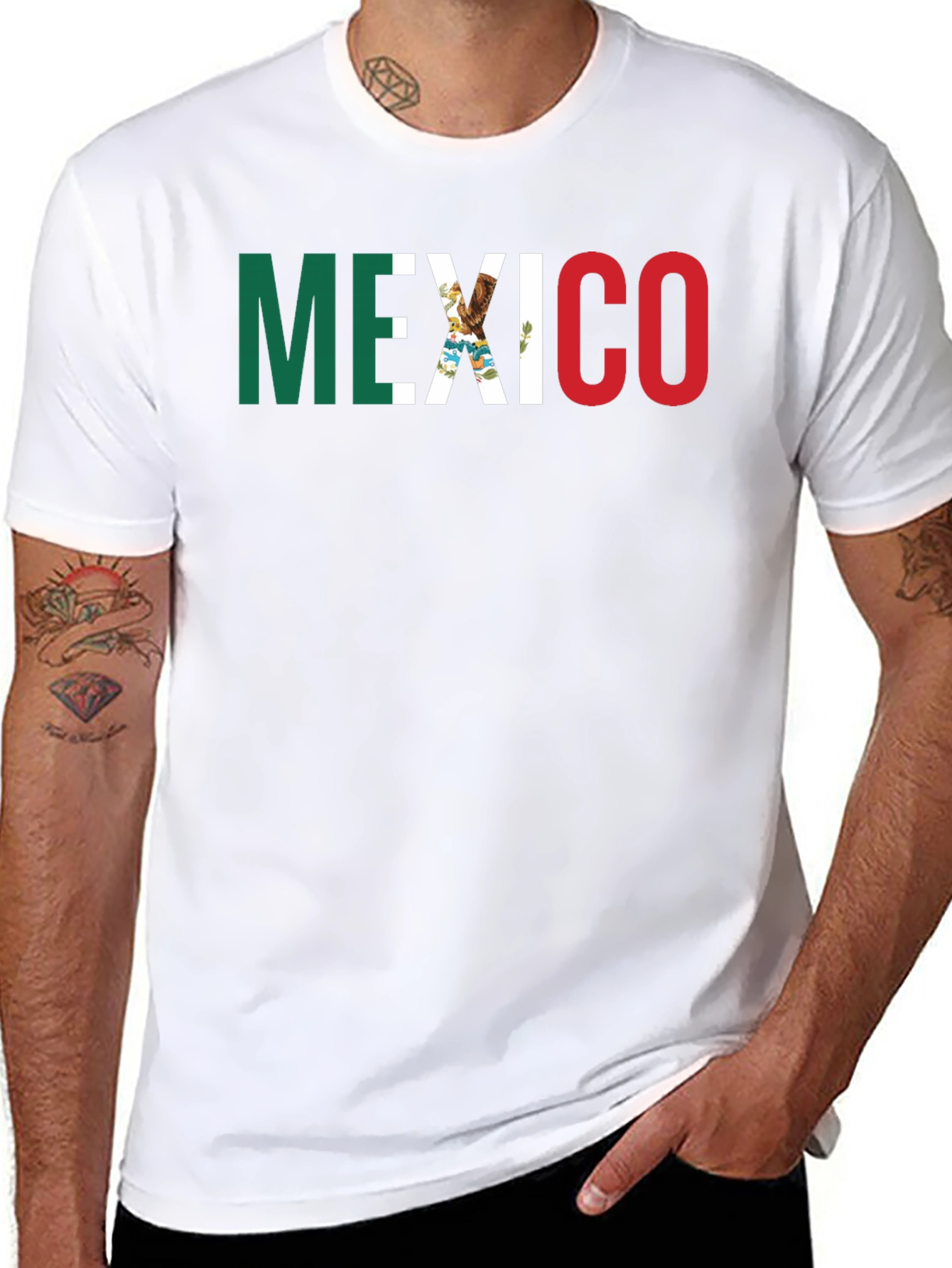 Mexico Flag Graphic T-Shirt - Patriotic Pride