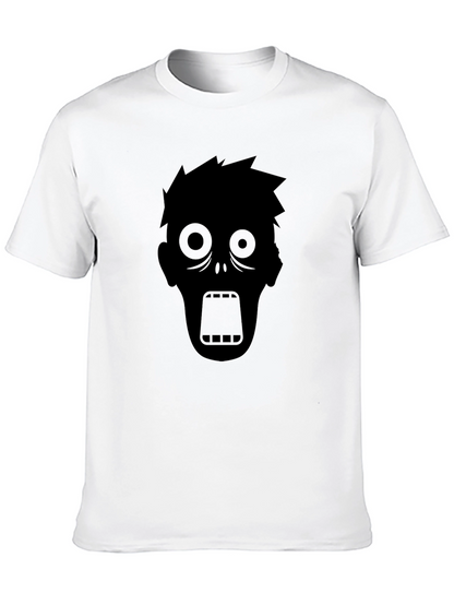Zombie Graphic Tee - Black Cotton T-Shirt