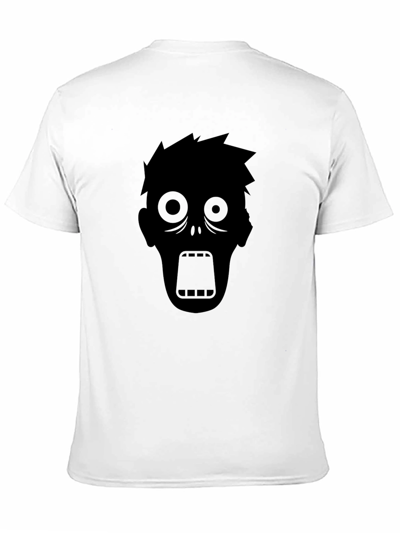 Zombie Graphic Tee - Black Cotton T-Shirt