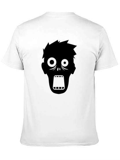 Zombie Graphic Tee - Black Cotton T-Shirt