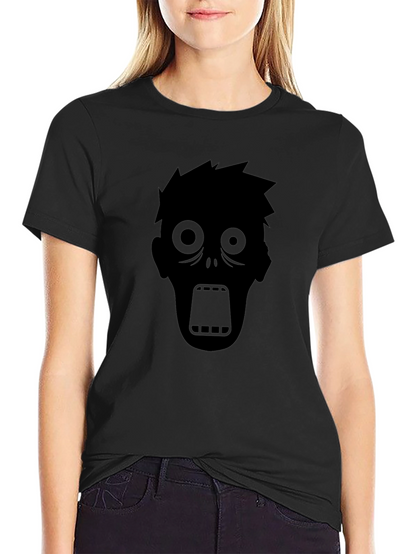 Zombie Graphic Tee - Black Cotton T-Shirt