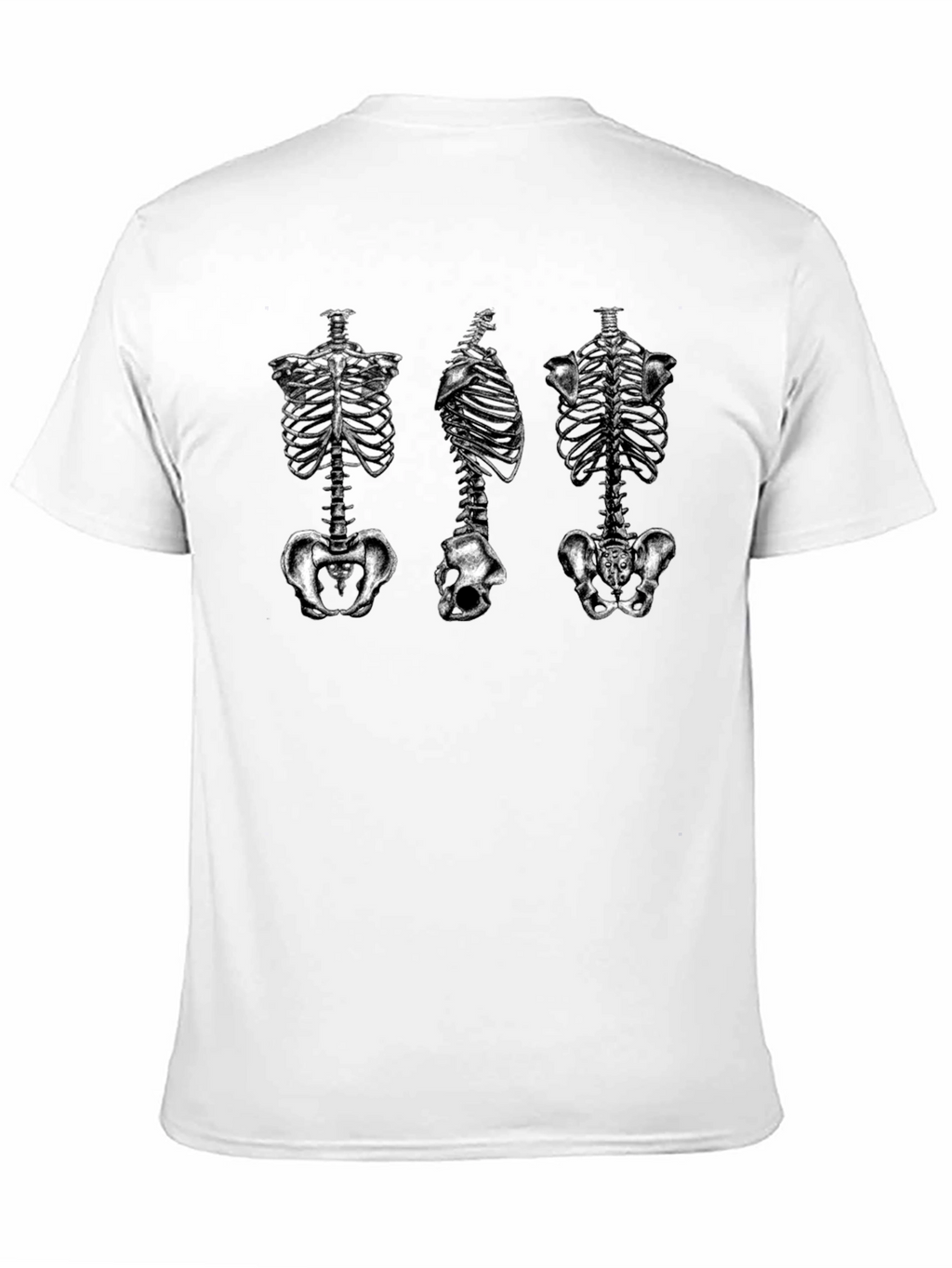 Anatomical Skeleton Rib Cage T-Shirt - Black