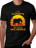 I Like Elephants T-Shirt - Funny Graphic Tee