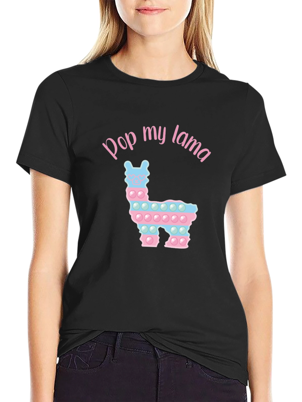 Pop My Lama T-Shirt Funny Pop It Toy Shirt