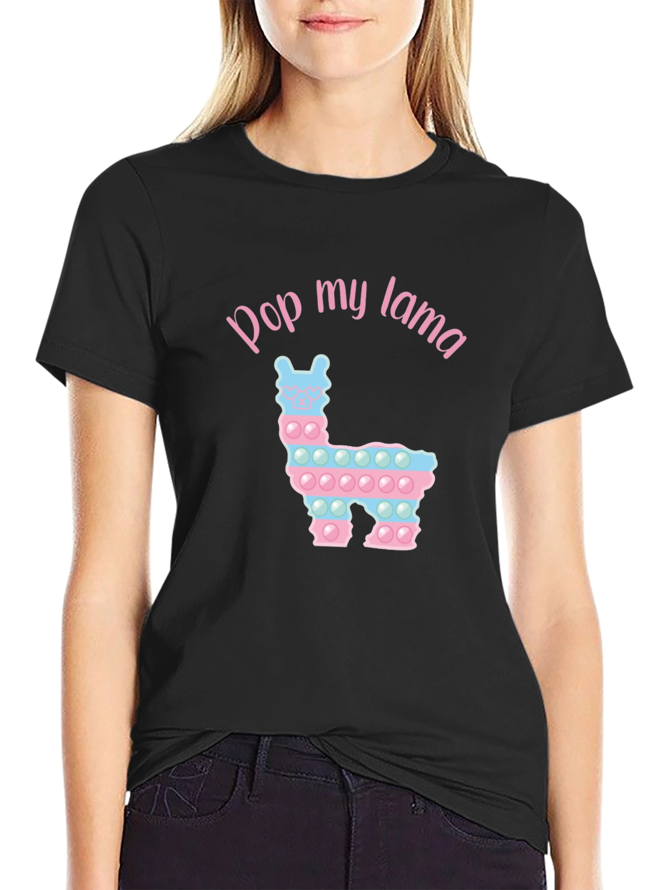 Pop My Lama T-Shirt Funny Pop It Toy Shirt