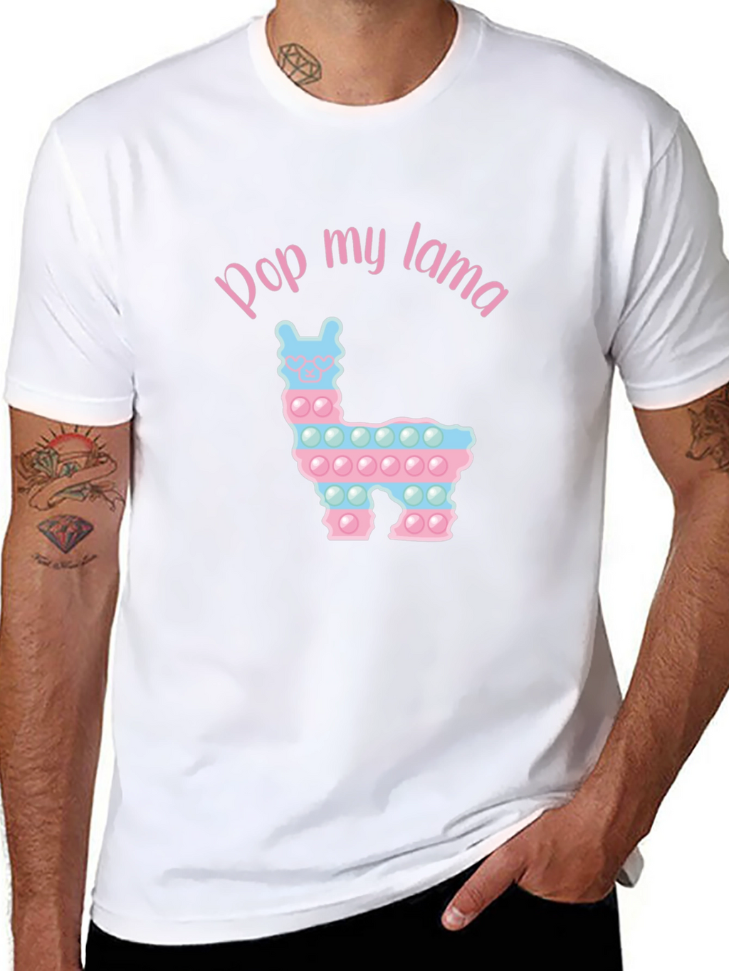 Pop My Lama T-Shirt Funny Pop It Toy Shirt