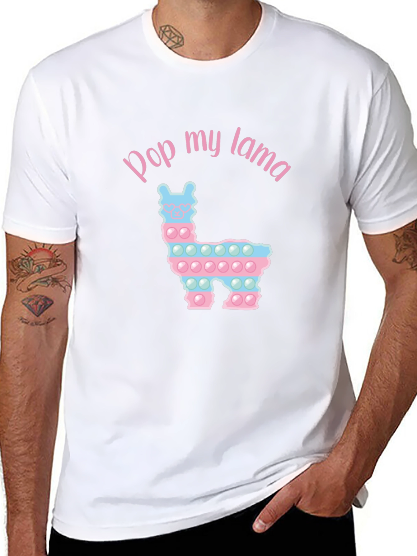 Pop My Lama T-Shirt Funny Pop It Toy Shirt