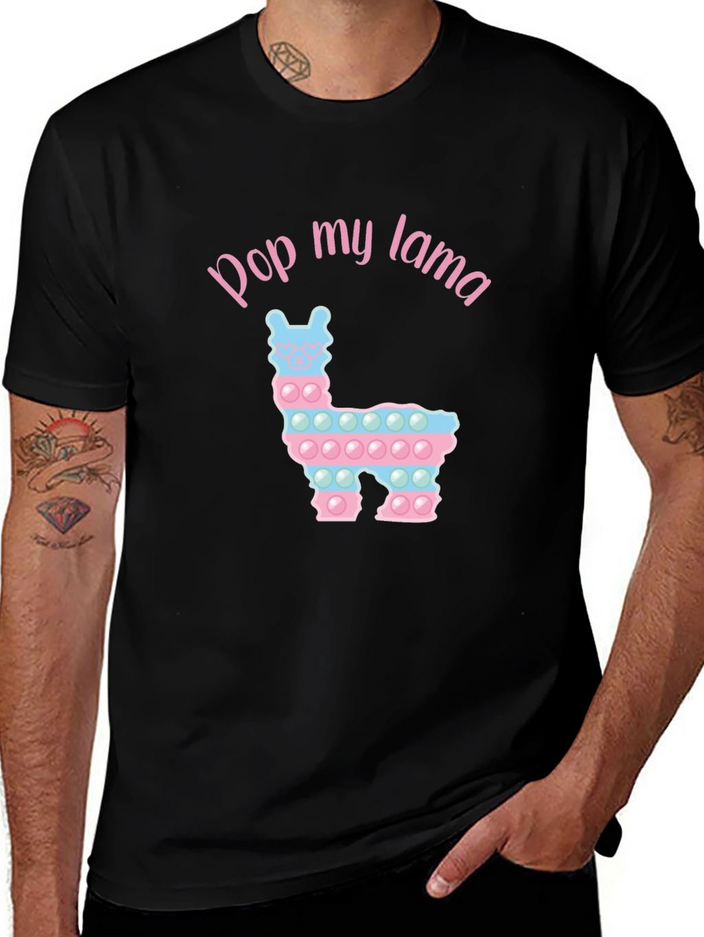 Pop My Lama T-Shirt Funny Pop It Toy Shirt