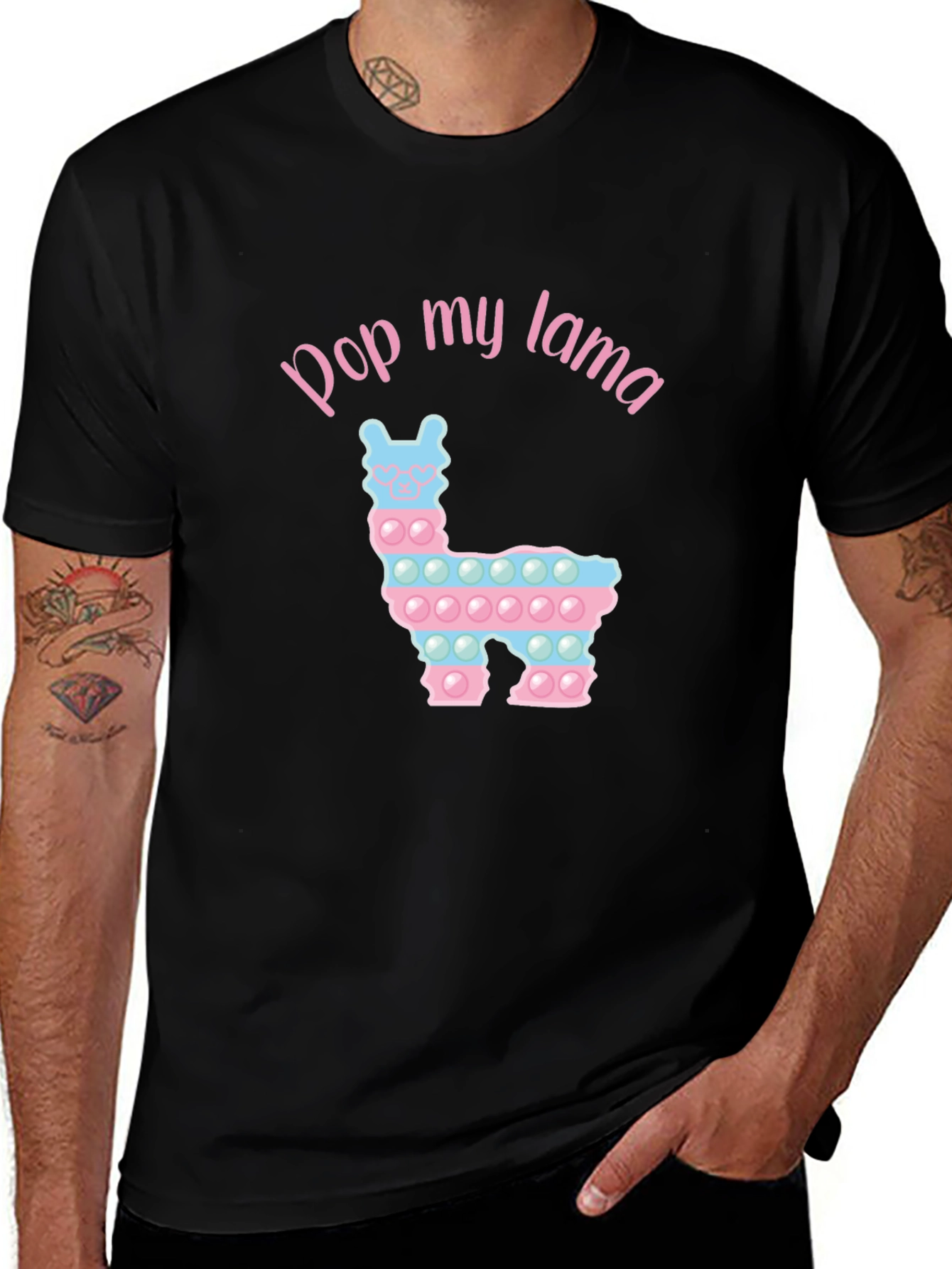 Pop My Lama T-Shirt Funny Pop It Toy Shirt