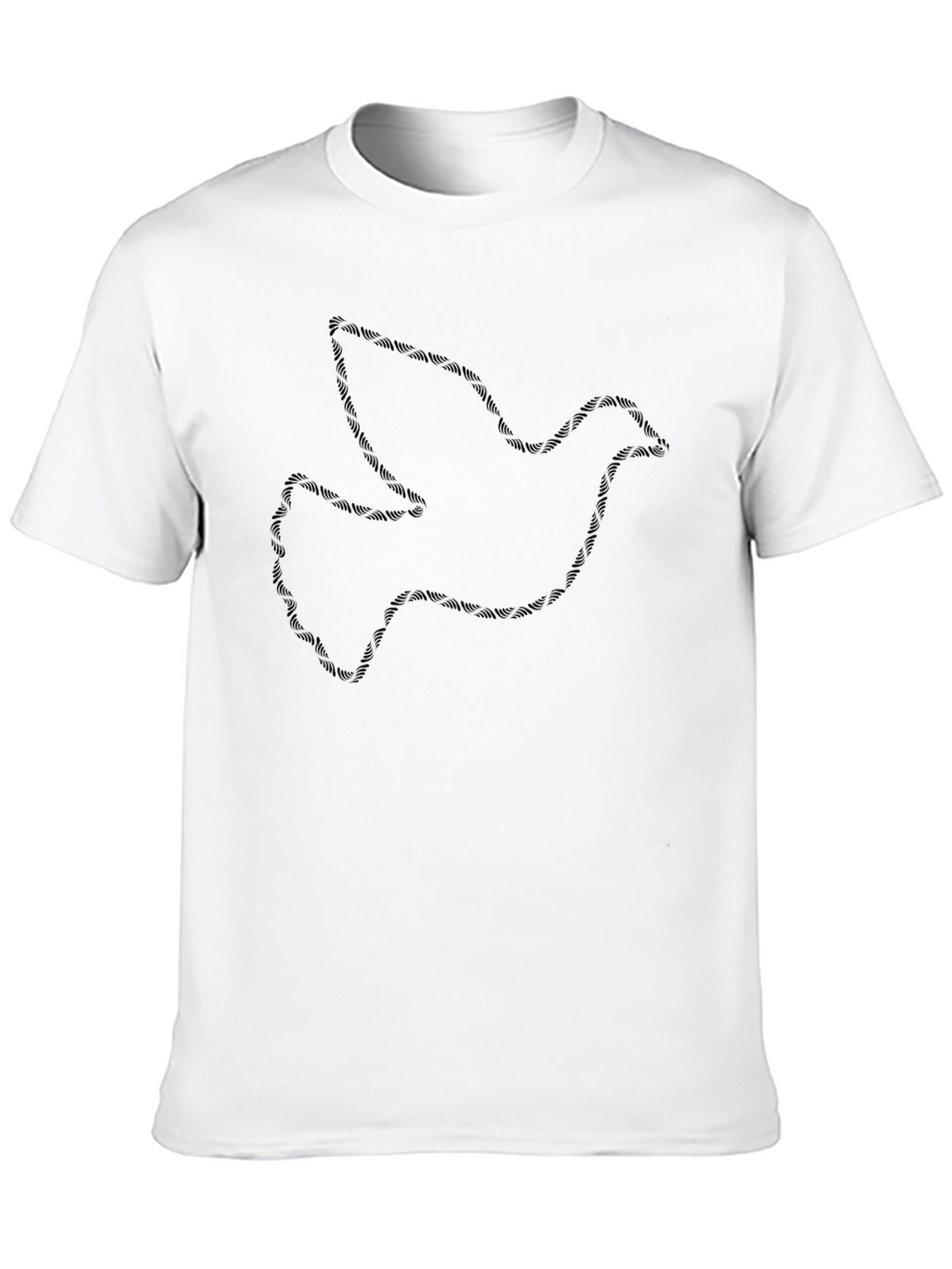 Dove Graphic Black T-Shirt for Men