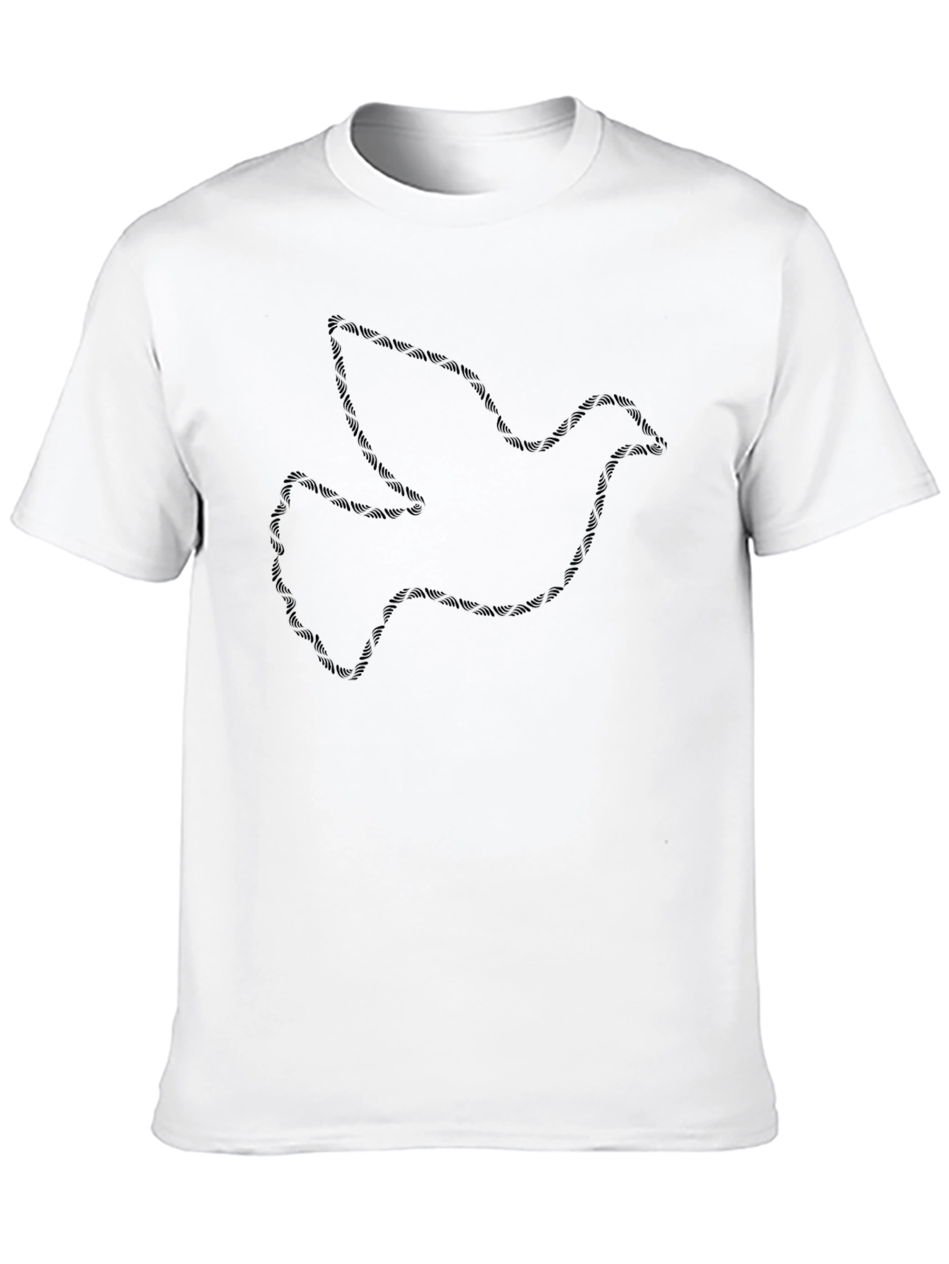 Dove Graphic Black T-Shirt for Men