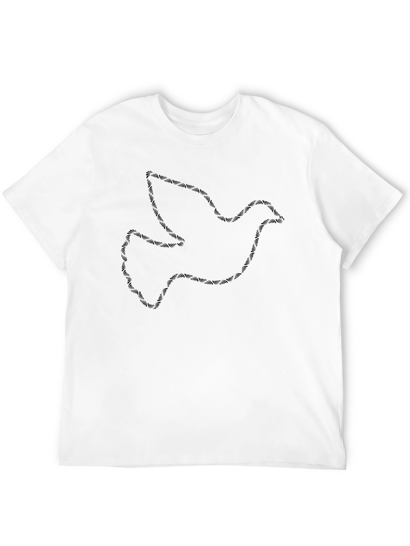 Dove Graphic Black T-Shirt for Men