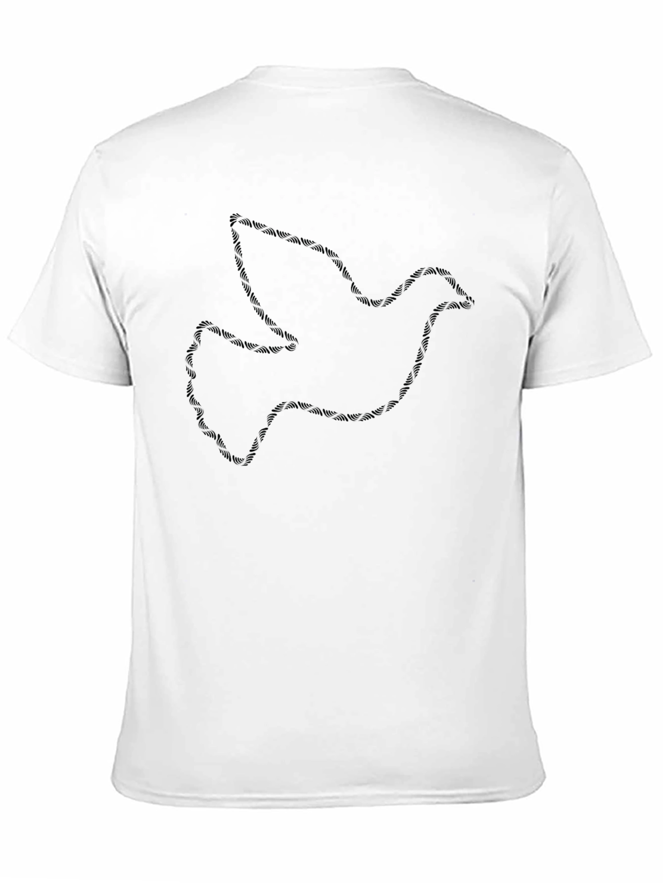 Dove Graphic Black T-Shirt for Men