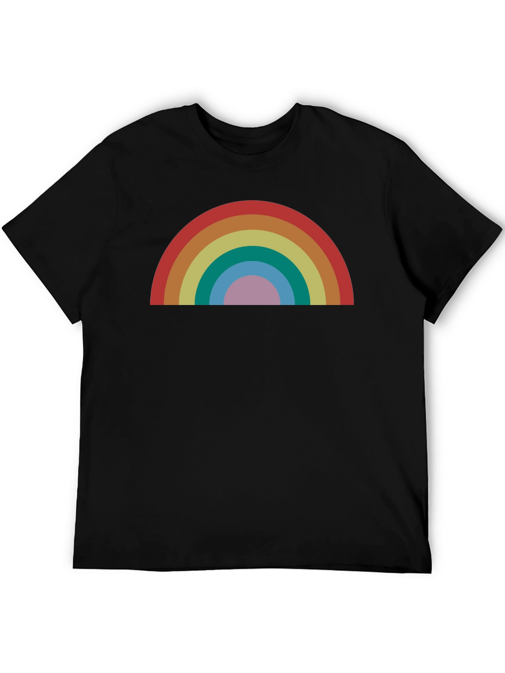 Retro Rainbow Graphic T-Shirt - Stylish and Comfortable