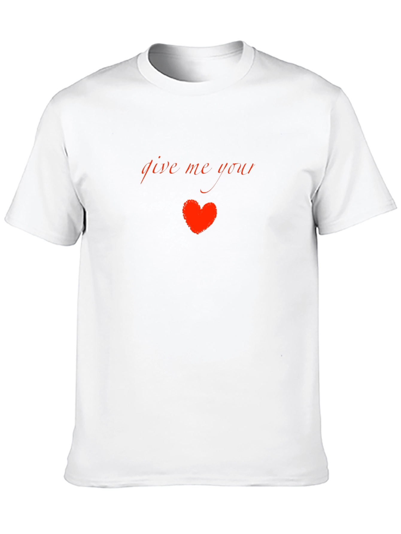 Give Me Your Heart Black Graphic Tee