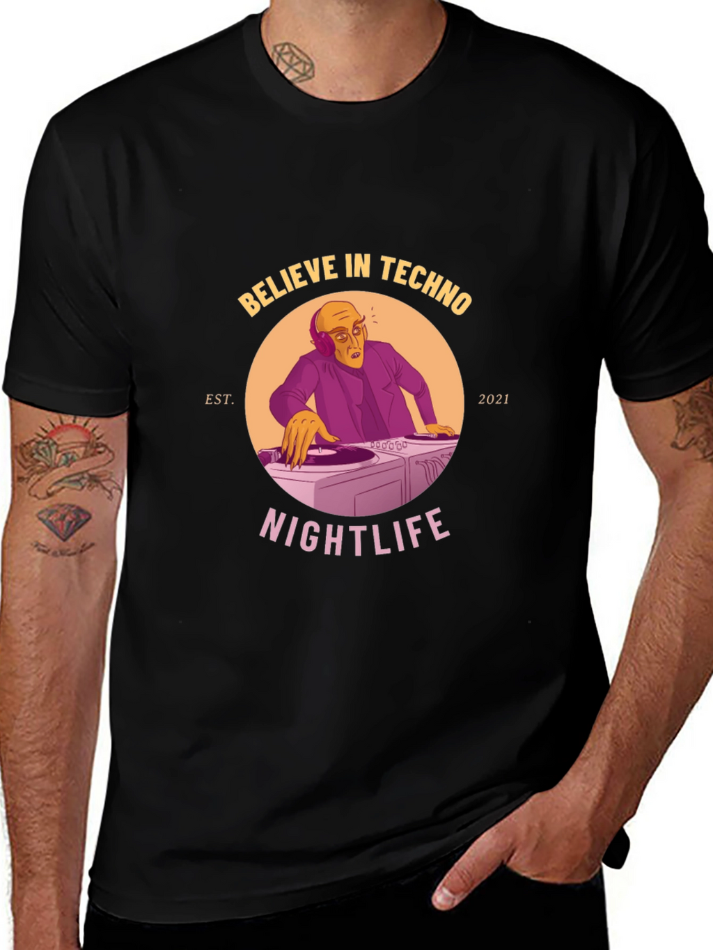 Believe in Techno Graphic Tee