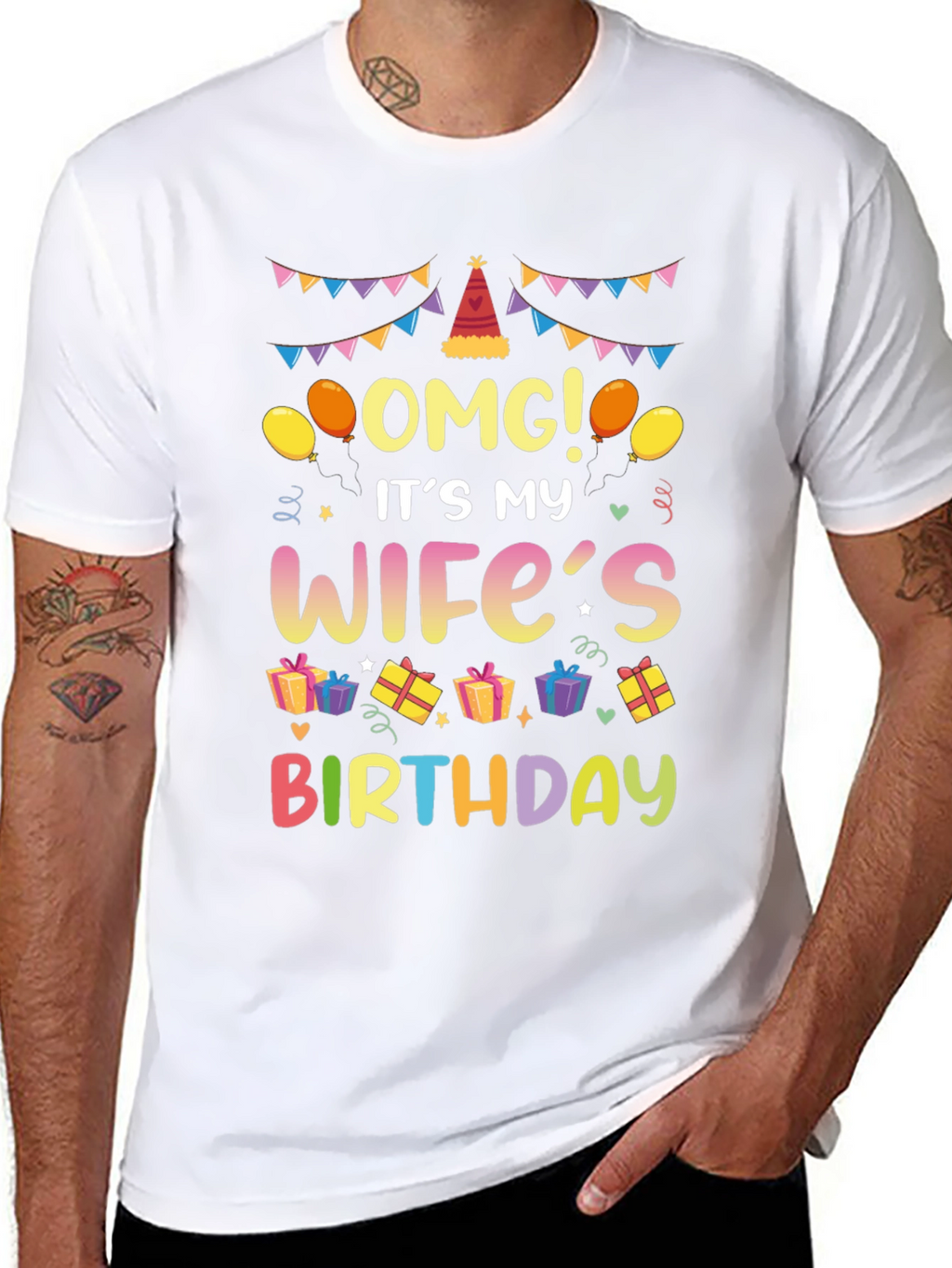 OMG Its My Wifes Birthday T-Shirt