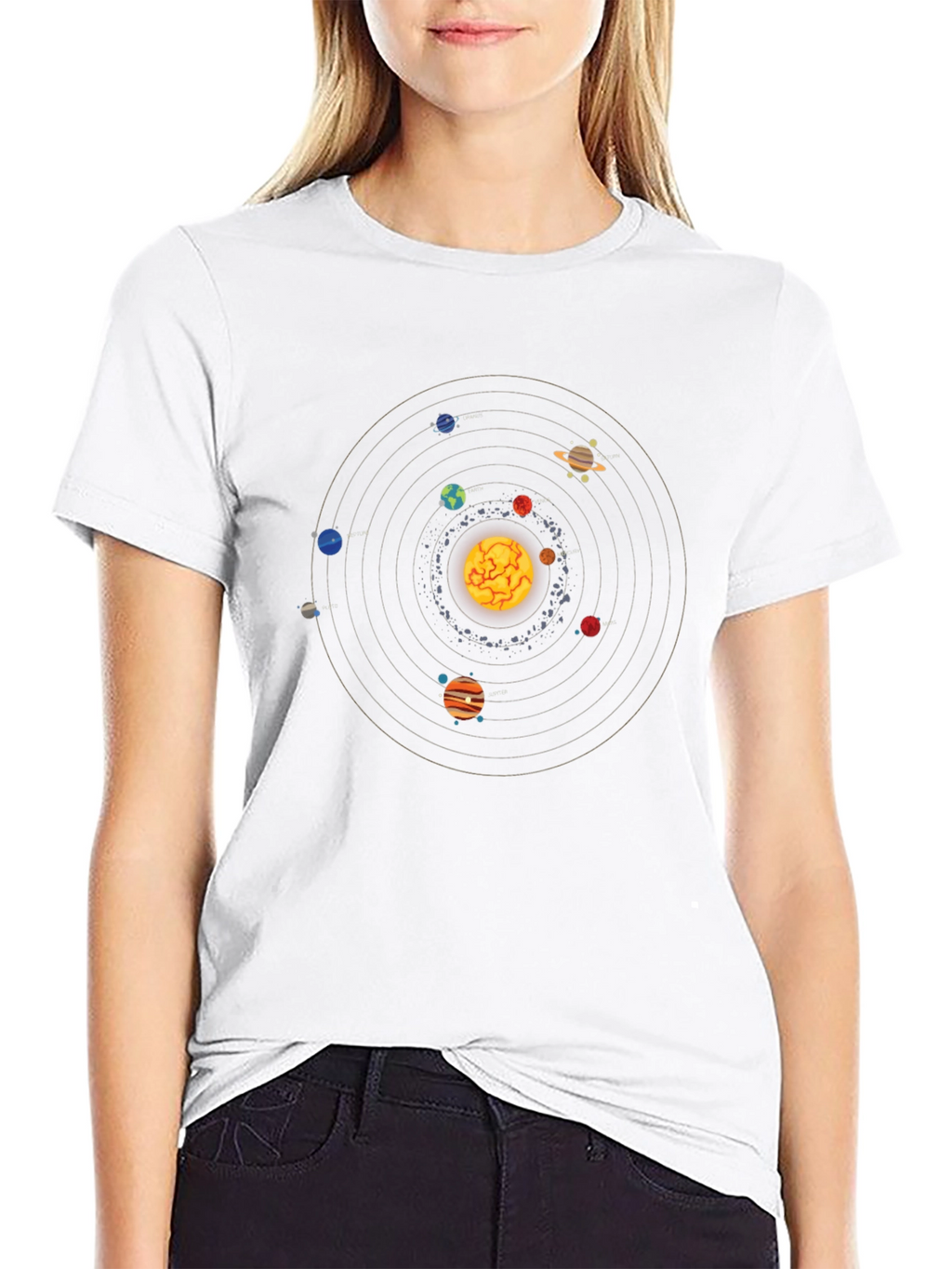 Solar System T-Shirt - Unique Space Design