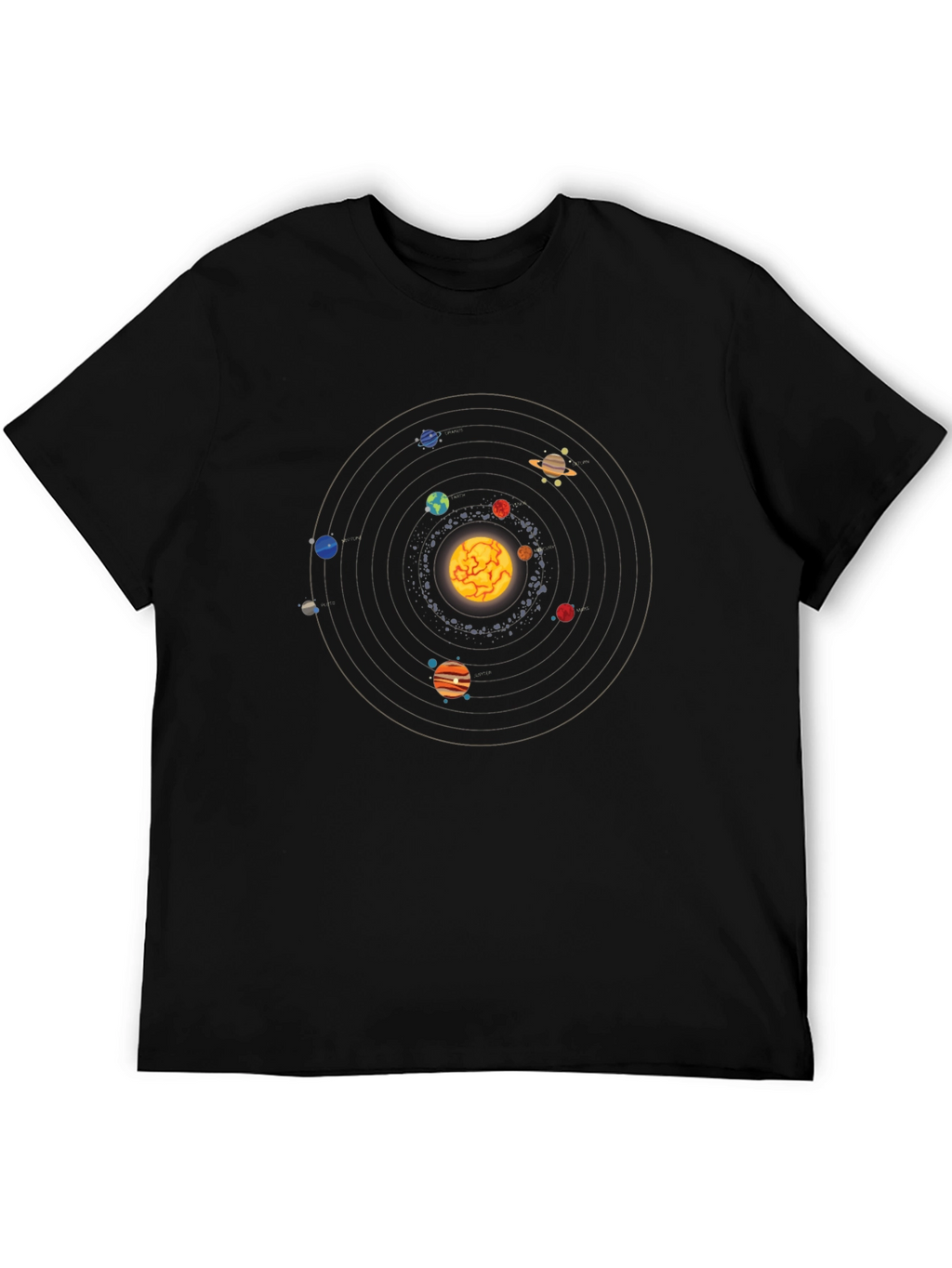 Solar System T-Shirt - Unique Space Design