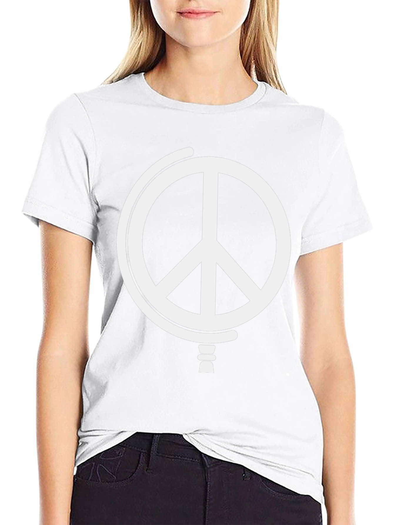Peace Globe Graphic T-Shirt - Black