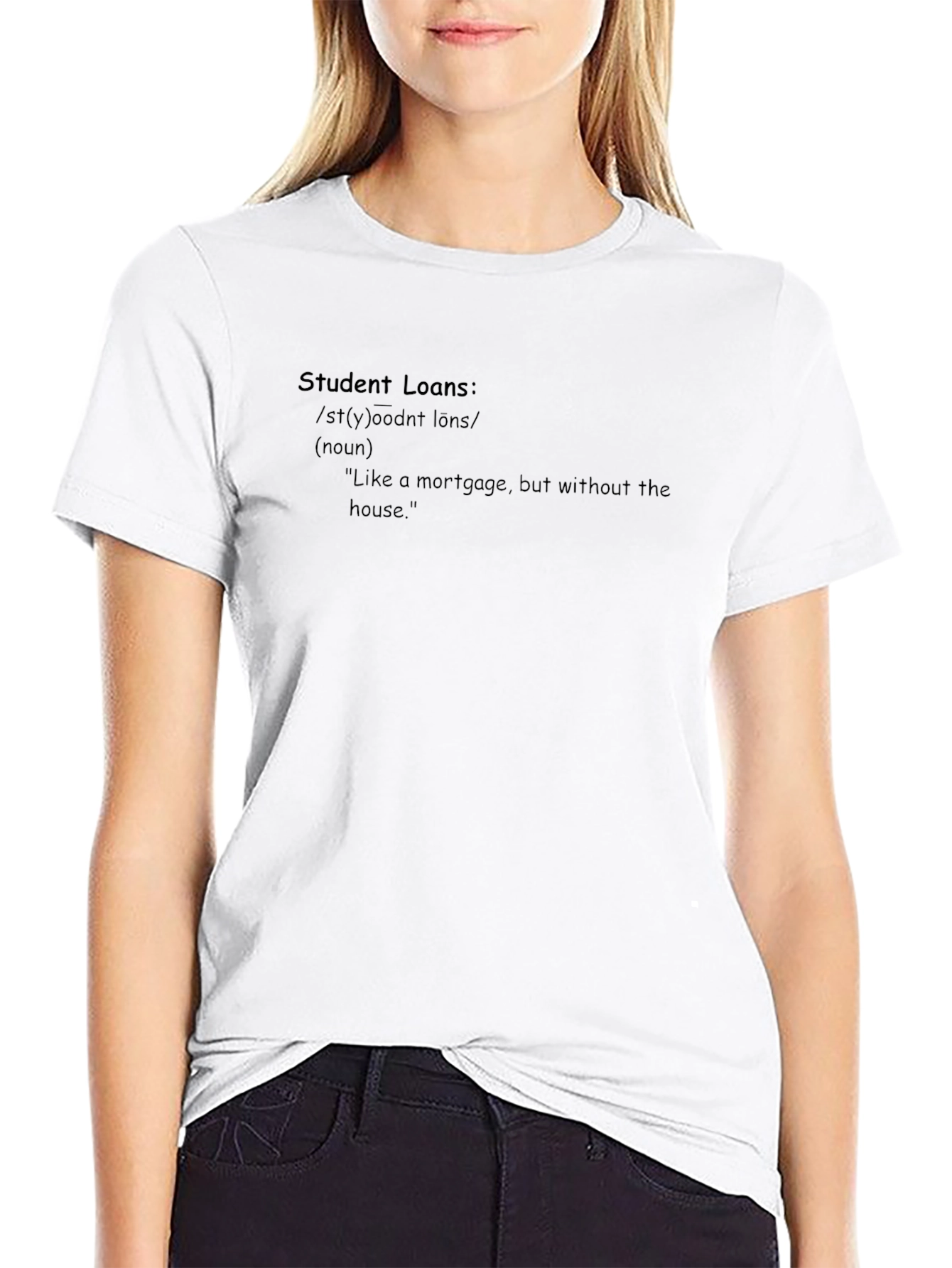 Student Loans Definition Black Graphic Tee