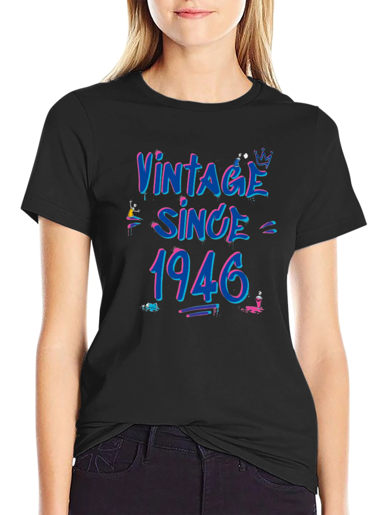Vintage Since 1946 Graphic Tee - Birthday Gift