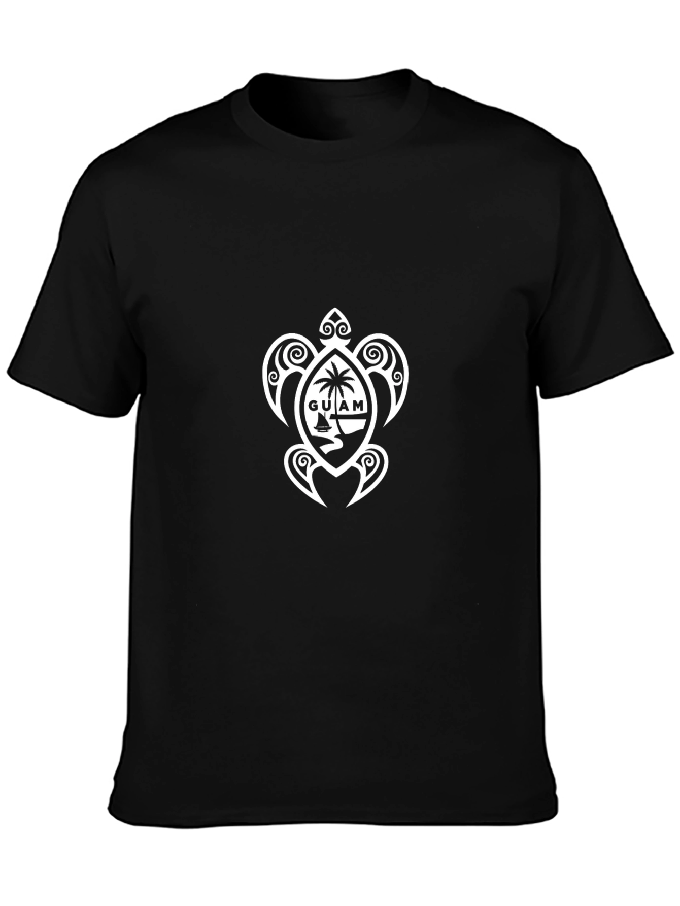 Guam Turtle Black T-Shirt